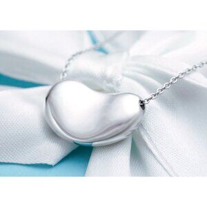 Tiffany & Co. Bean Necklace Elsa Peretti Vintage Large 20mm Pendant Silver 16"